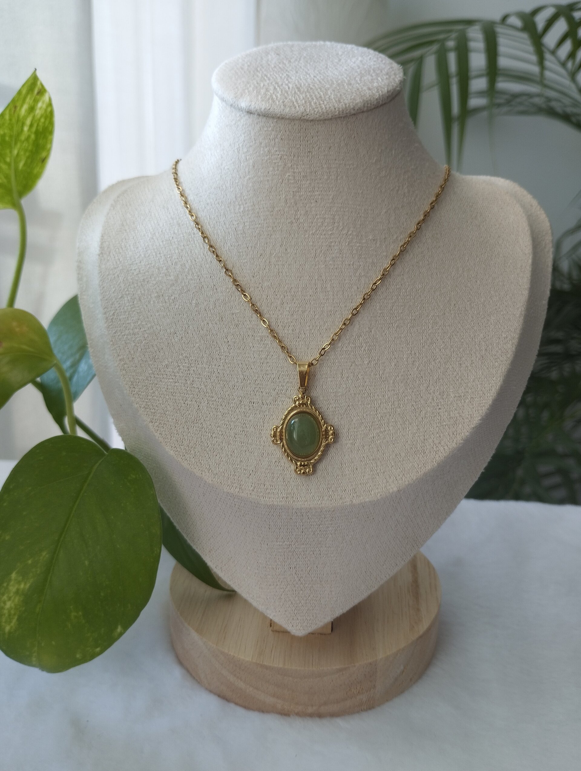 Collar piedra verde - 3