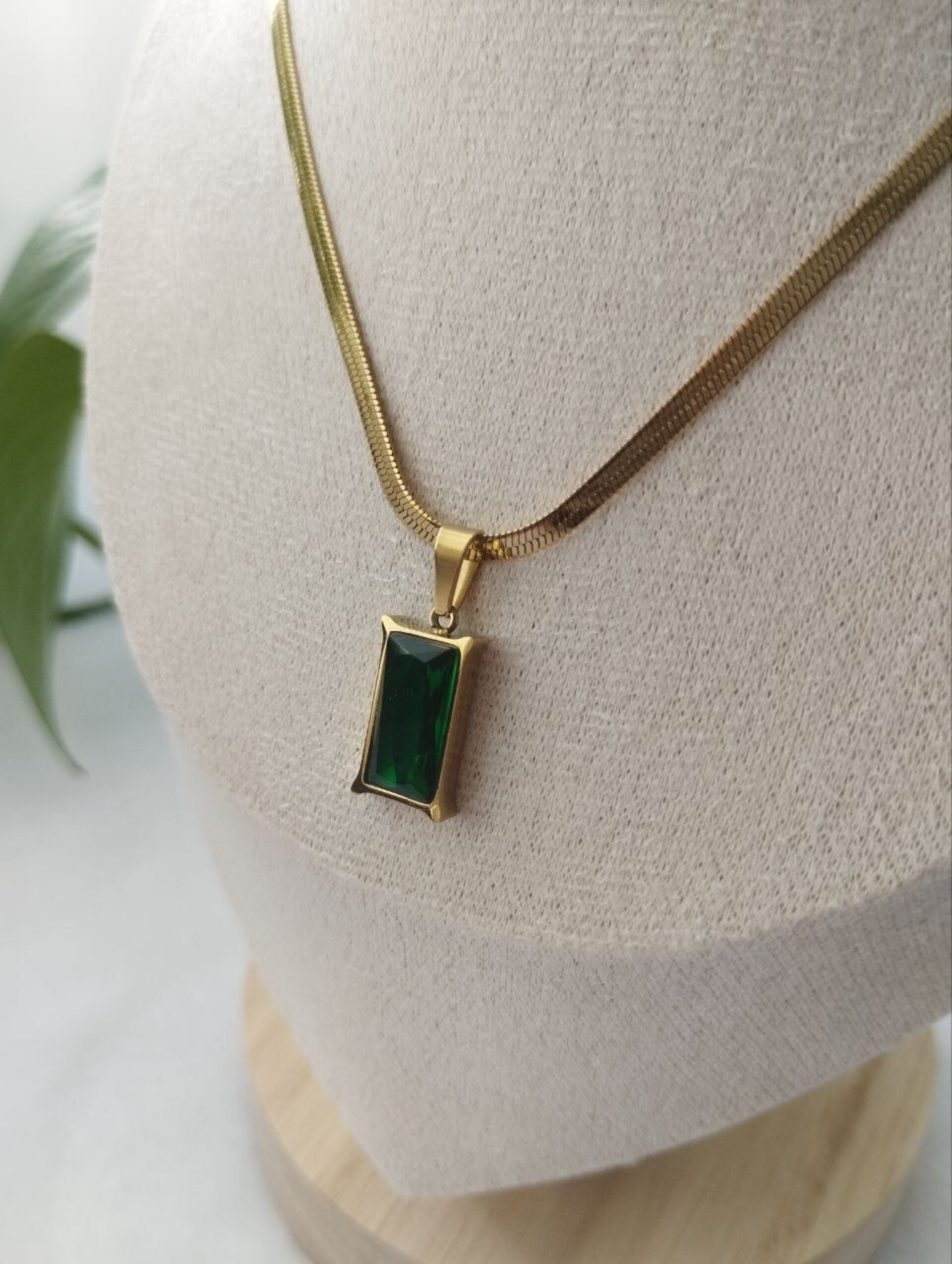 Collar piedra verde - 3