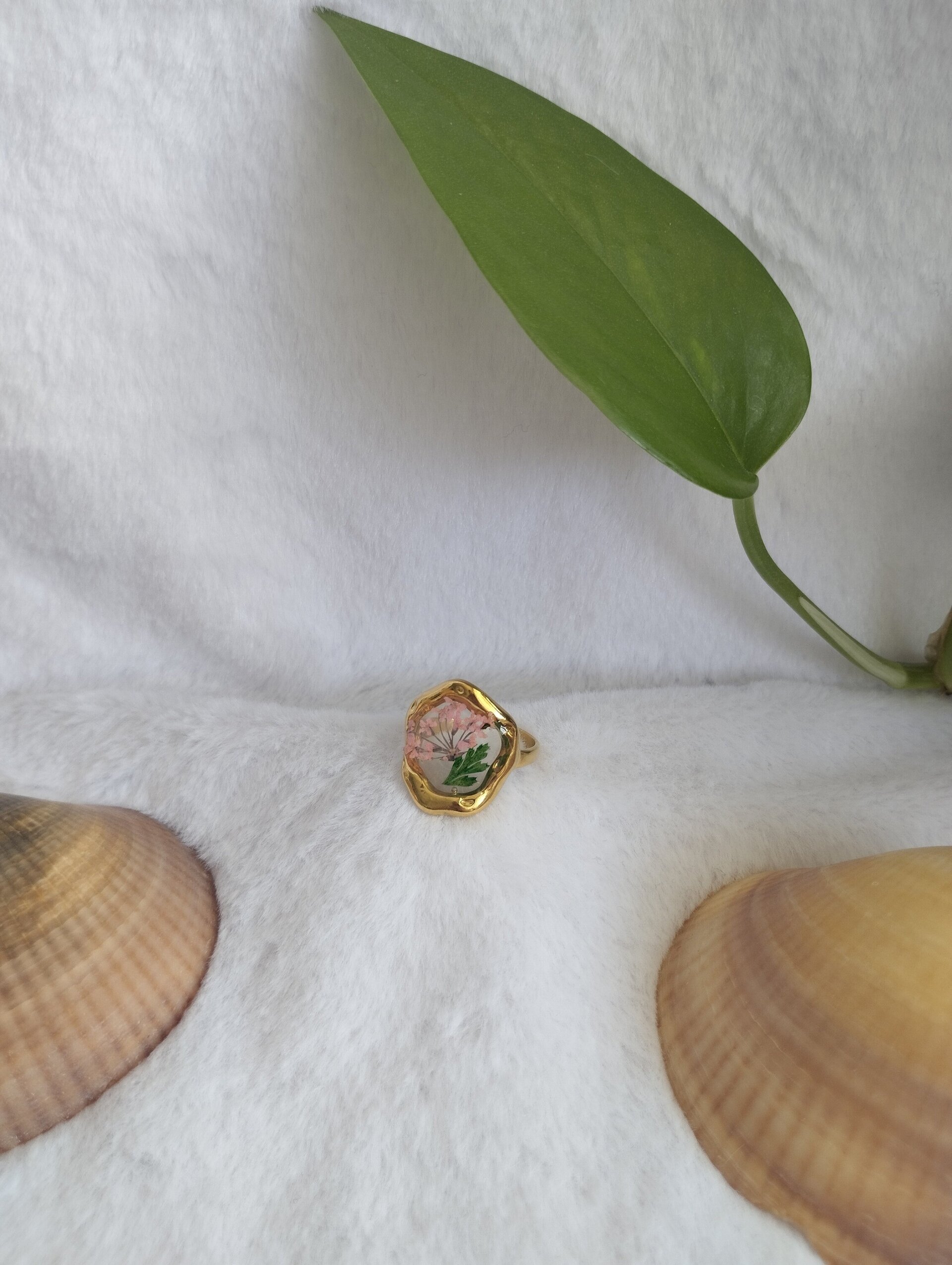 Anillo flor rosa - 2