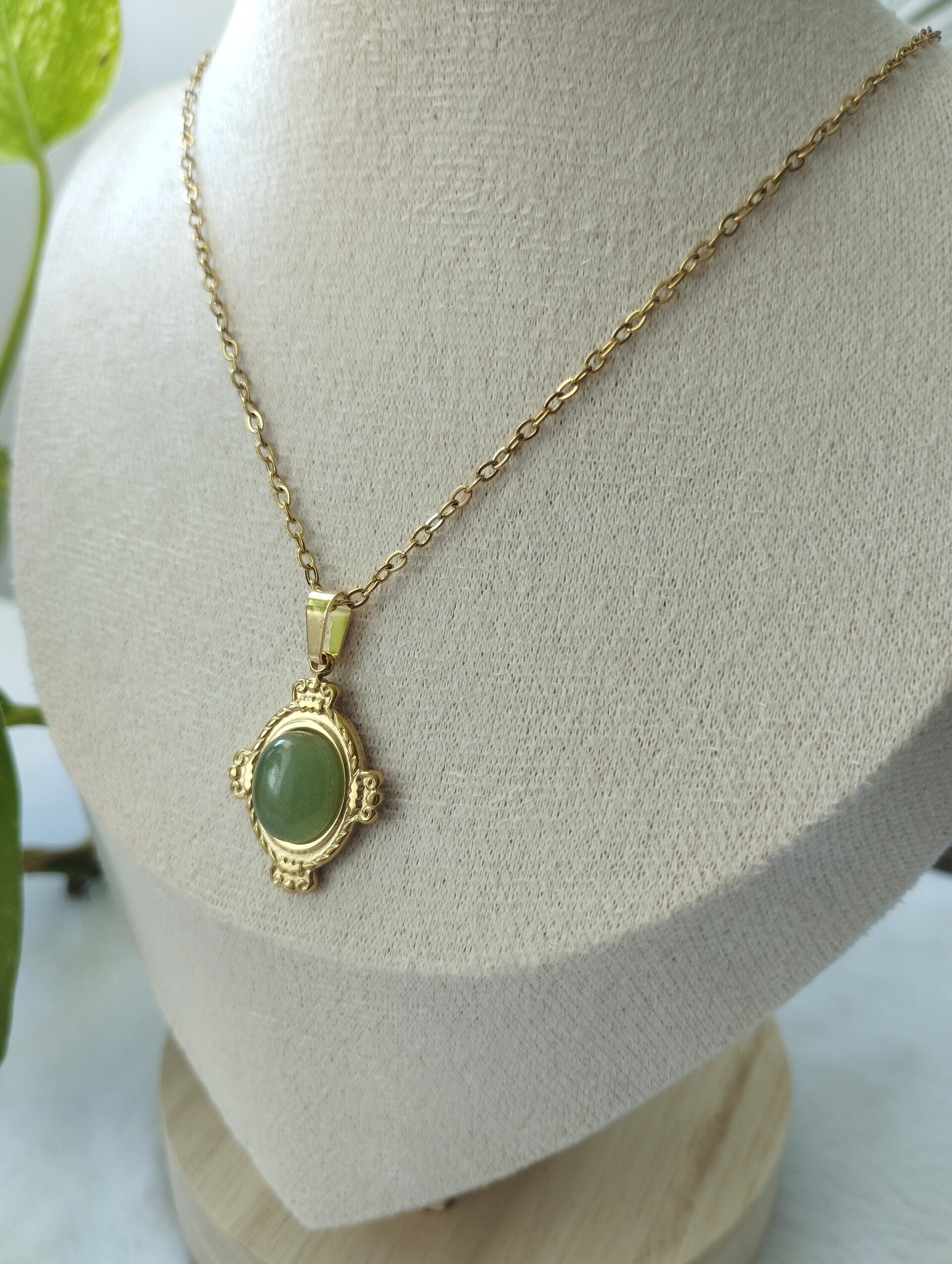 Collar piedra verde - 2