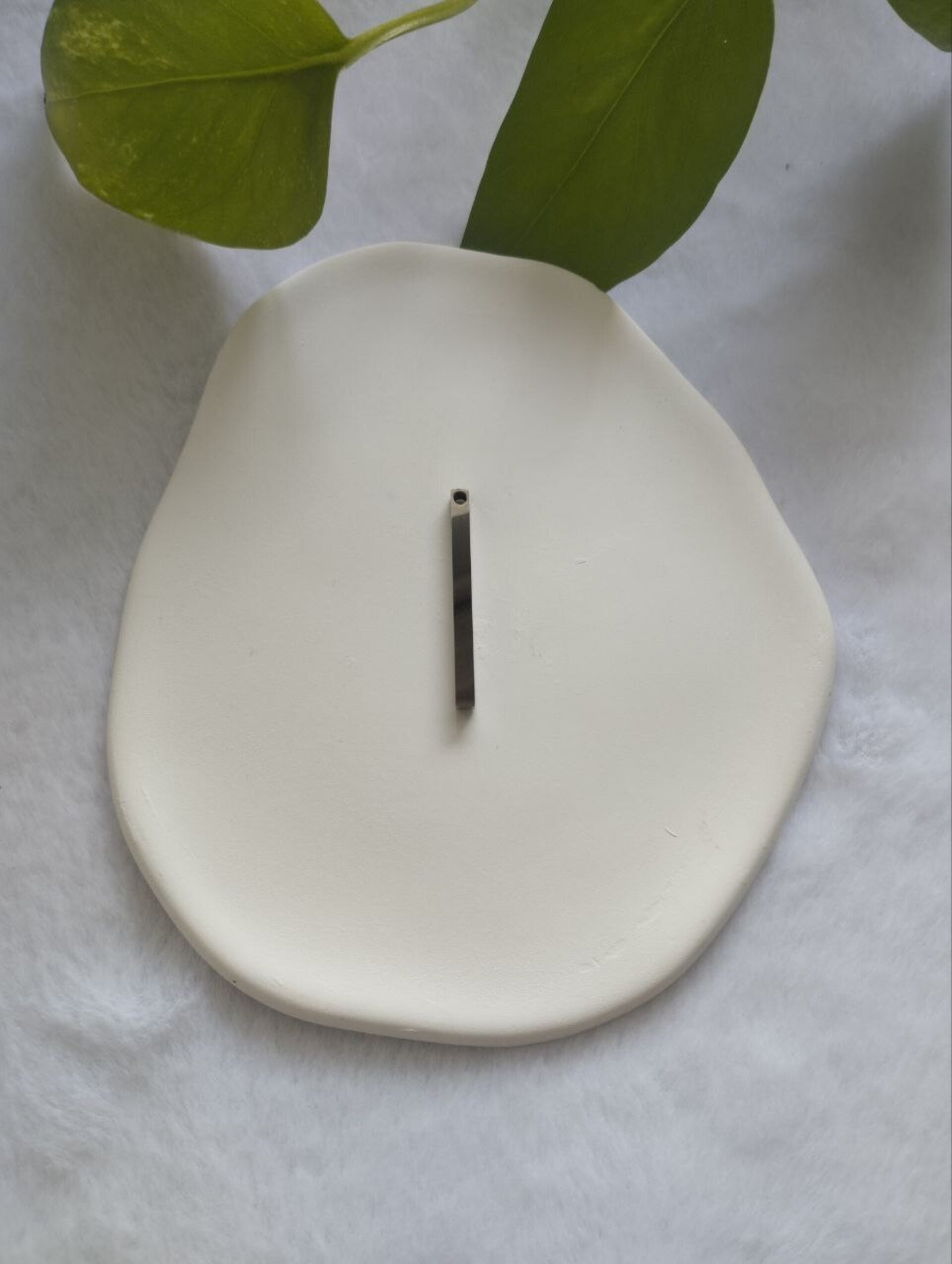 Dije barra plateada de acero inoxidable - 2