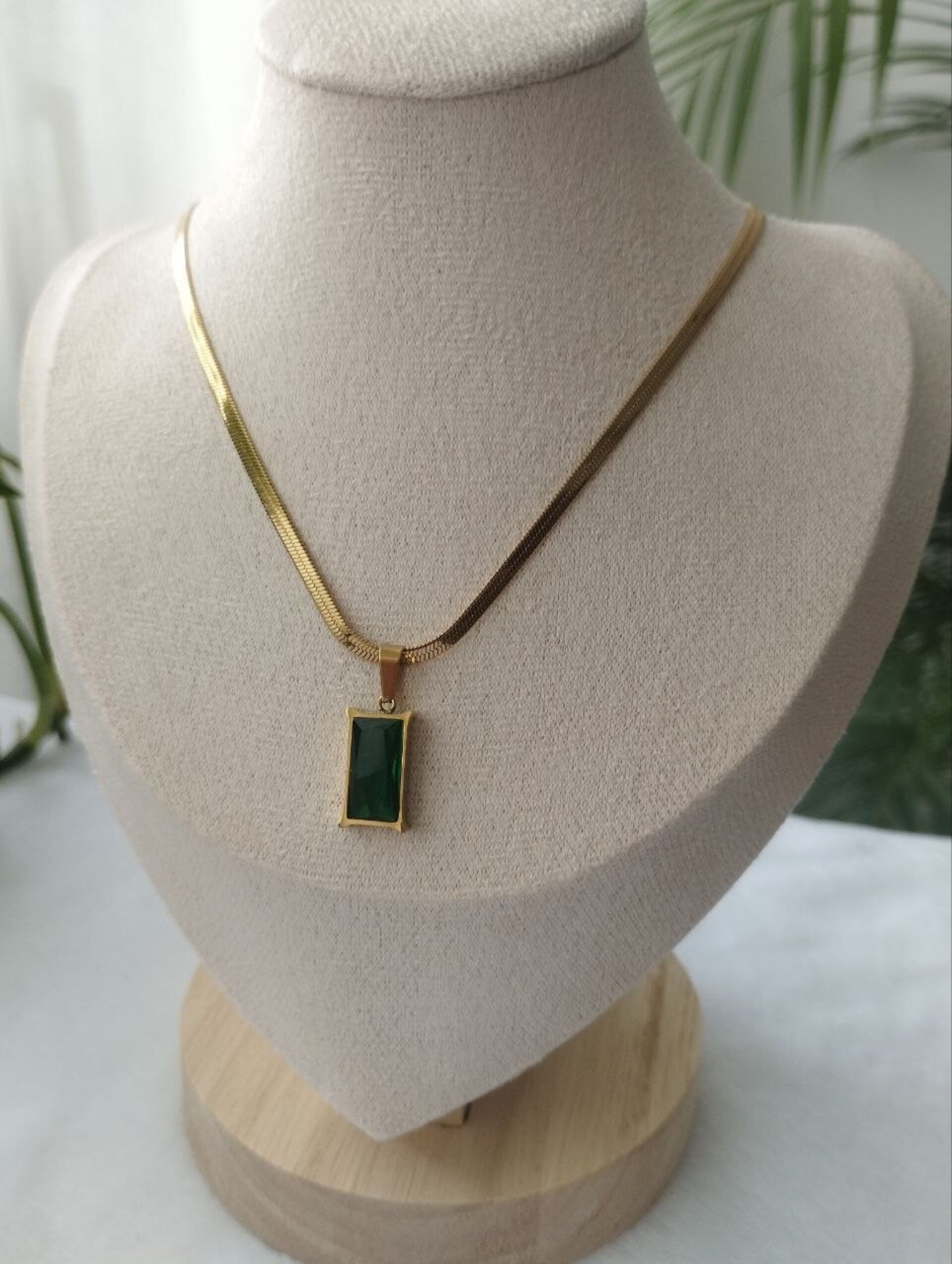 Collar piedra verde - 2