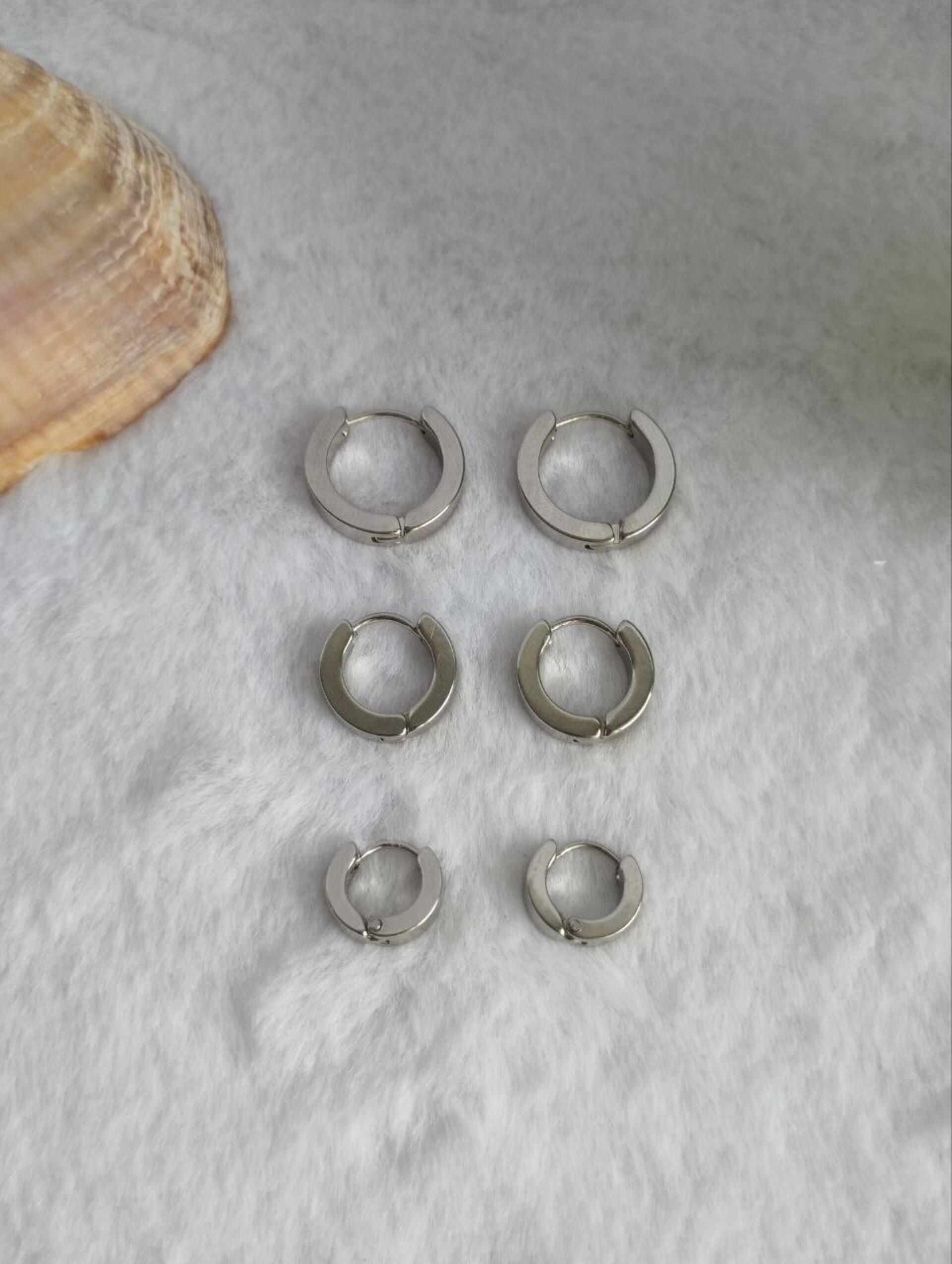 Pendientes aro plateados - 2