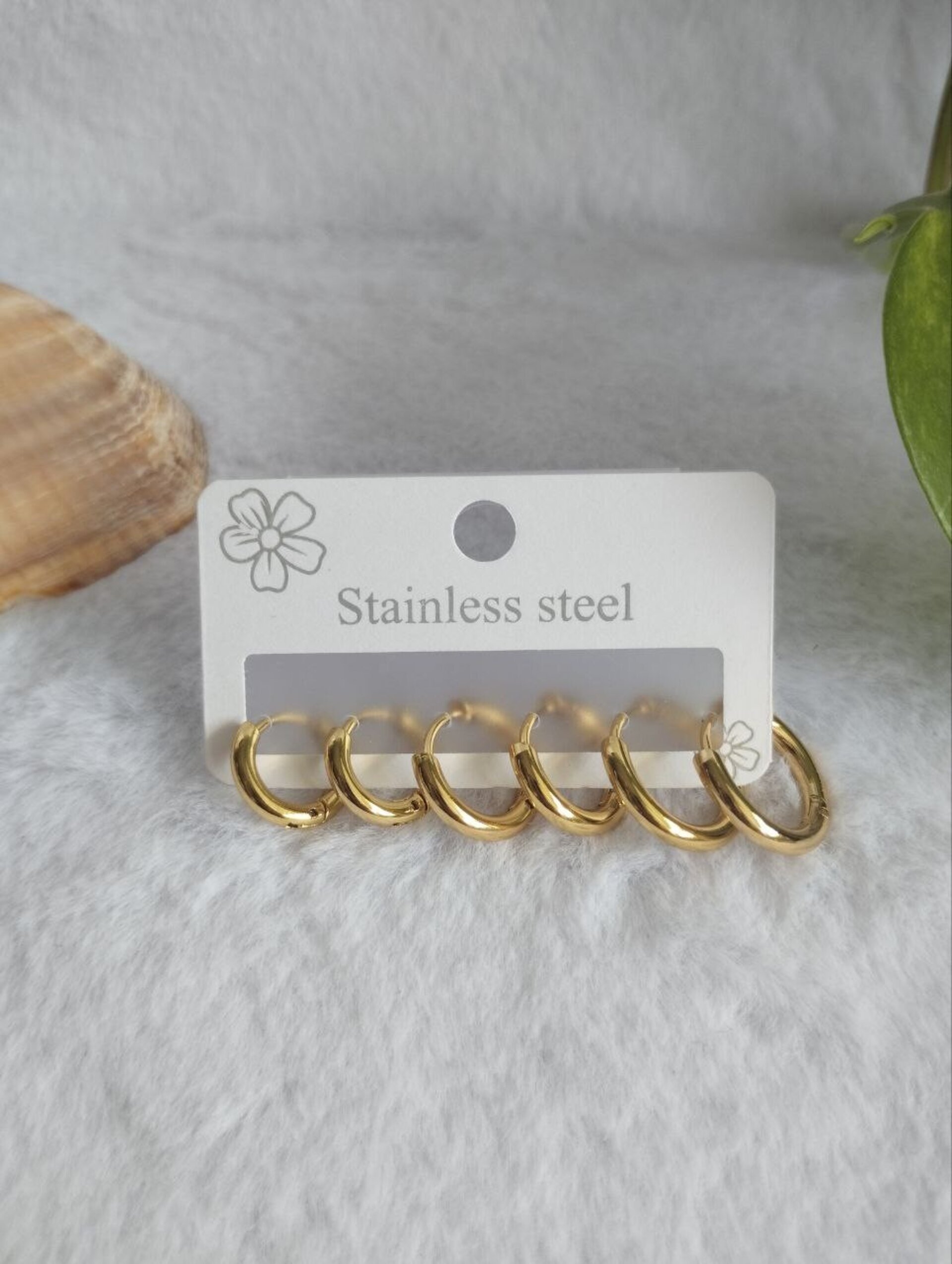 Pendientes aro dorados - 3