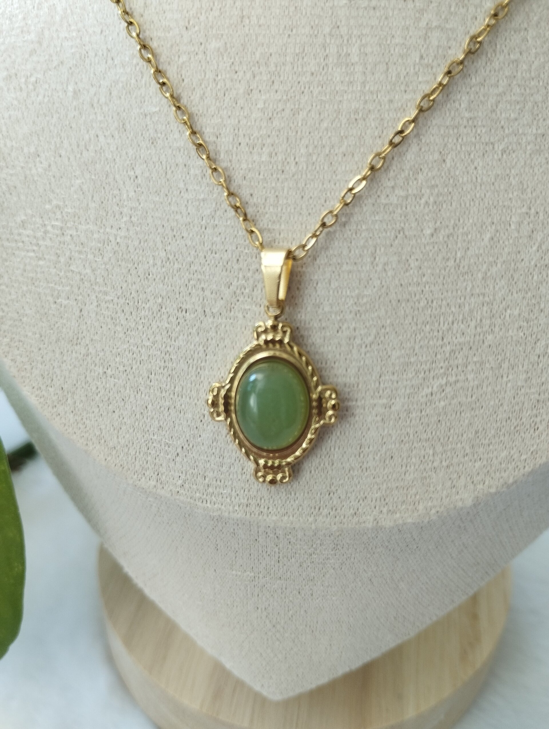 Collar piedra verde - 4